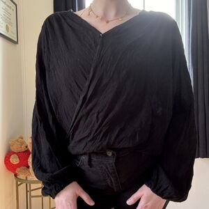 Free People Check On It Wrap Top